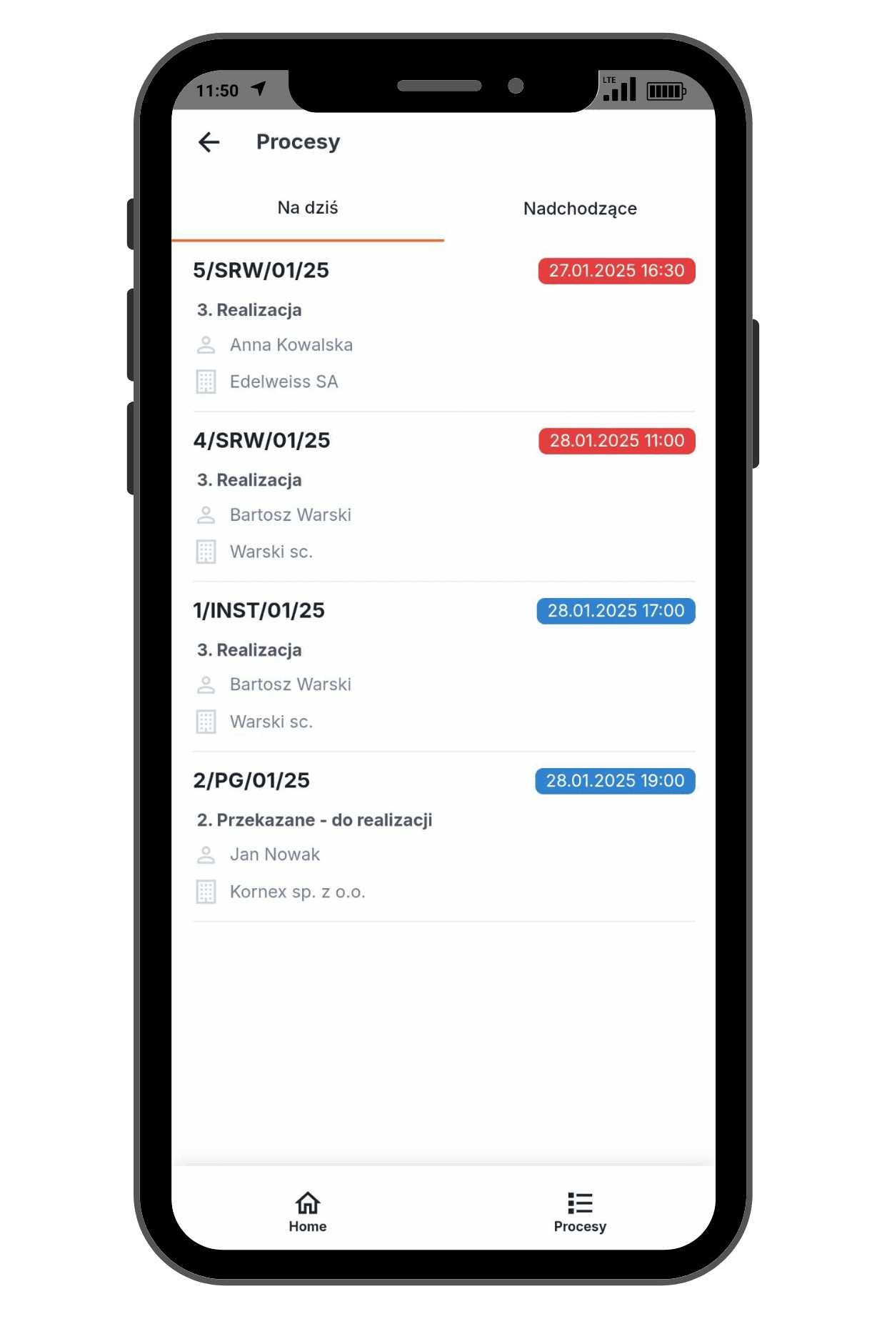 Mobilny system do obsługi serwisu i realizacji zleceń