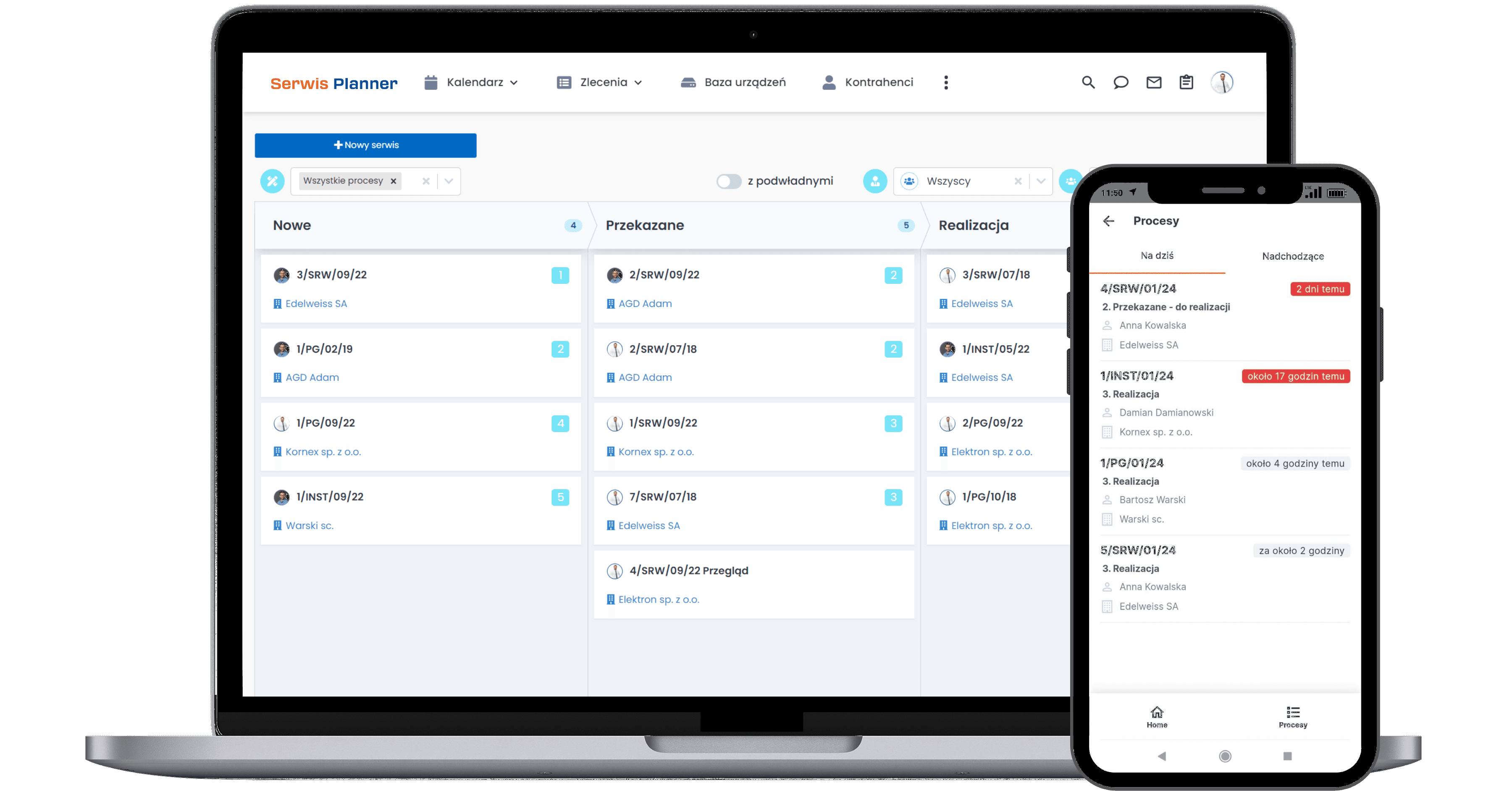 Mobilny program do prowadzenia serwisu Serwis Planner