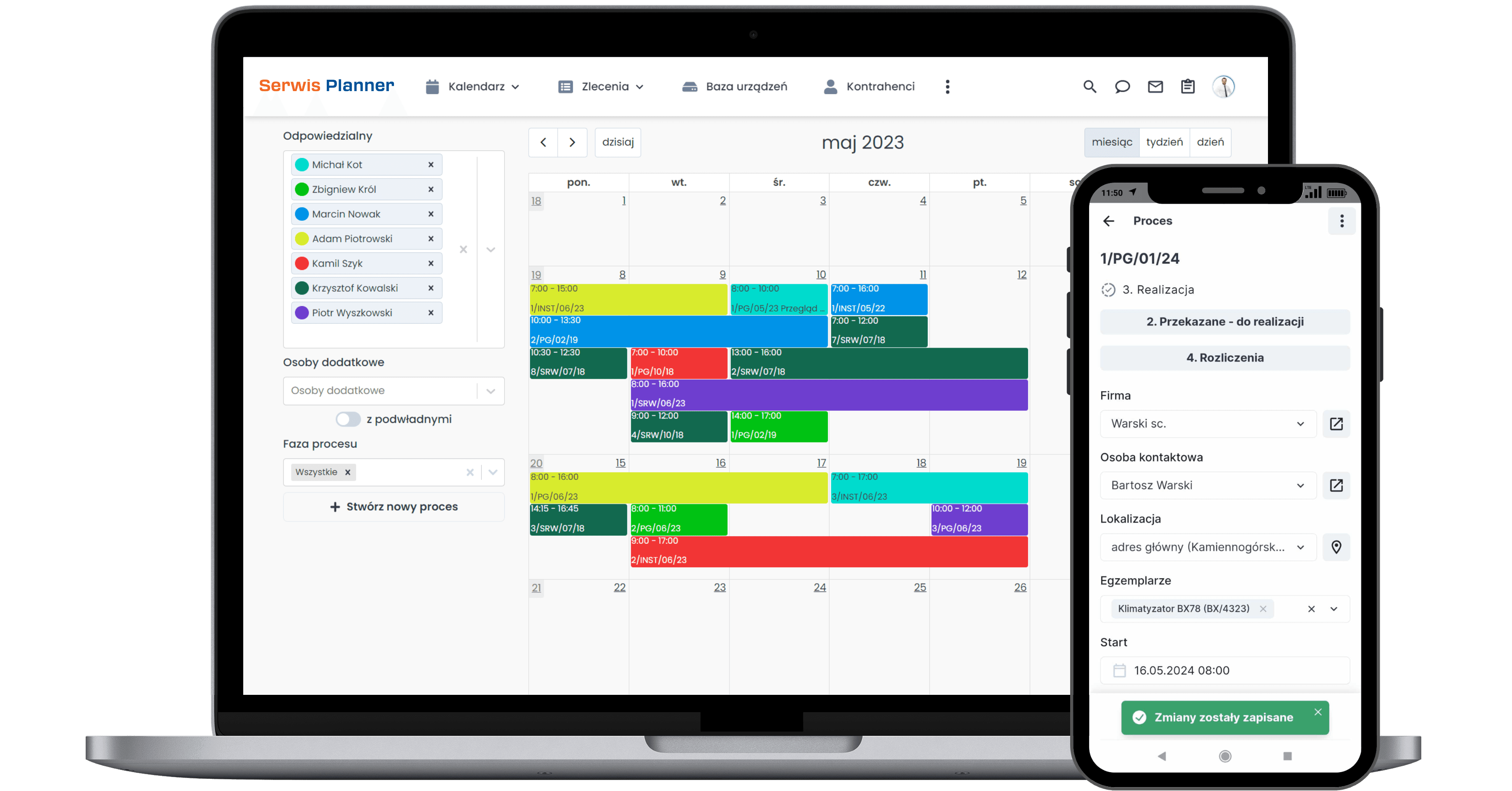 Program Serwis Planner dla branży maszyn i urządzeń.