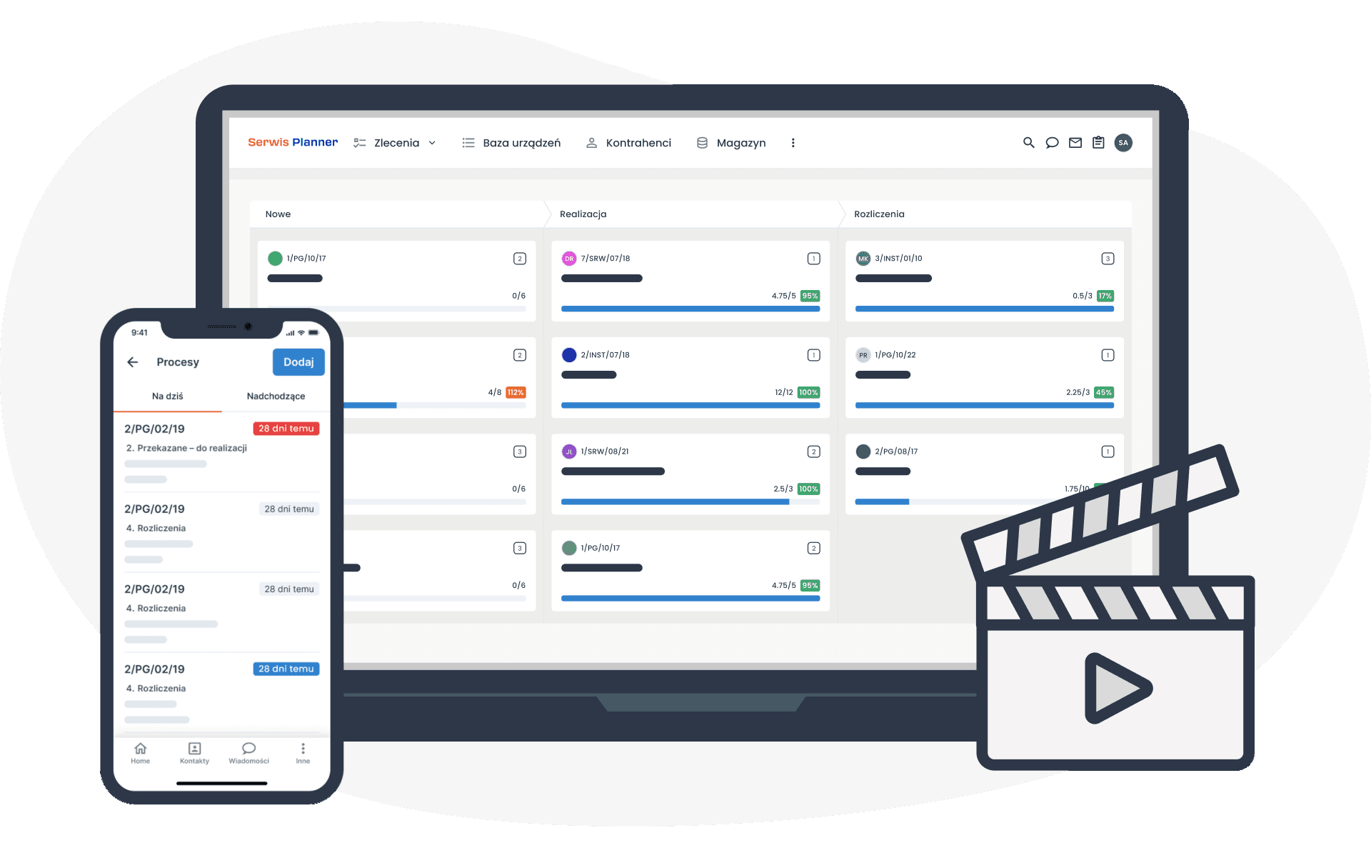 Serwis audio-video podgląd systemu